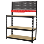 Steel Workbench with Pegboard 1m AP12601