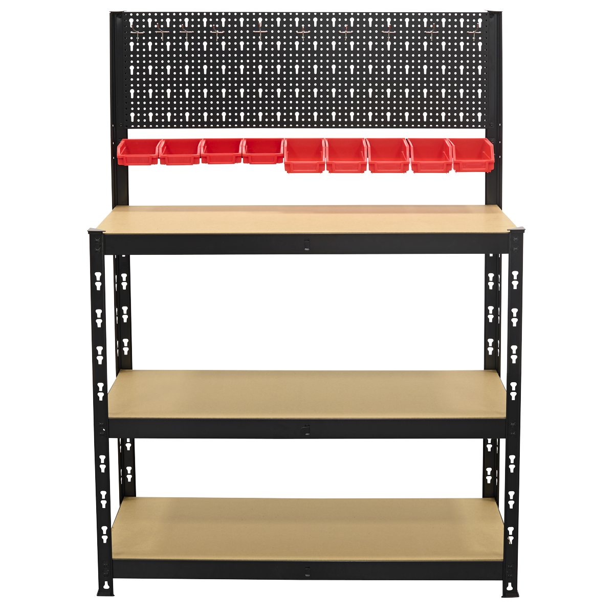 Steel Workbench with Pegboard 1m AP12601