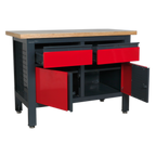 Workbench with 2 Drawers & 2 Cupboards AP1372A