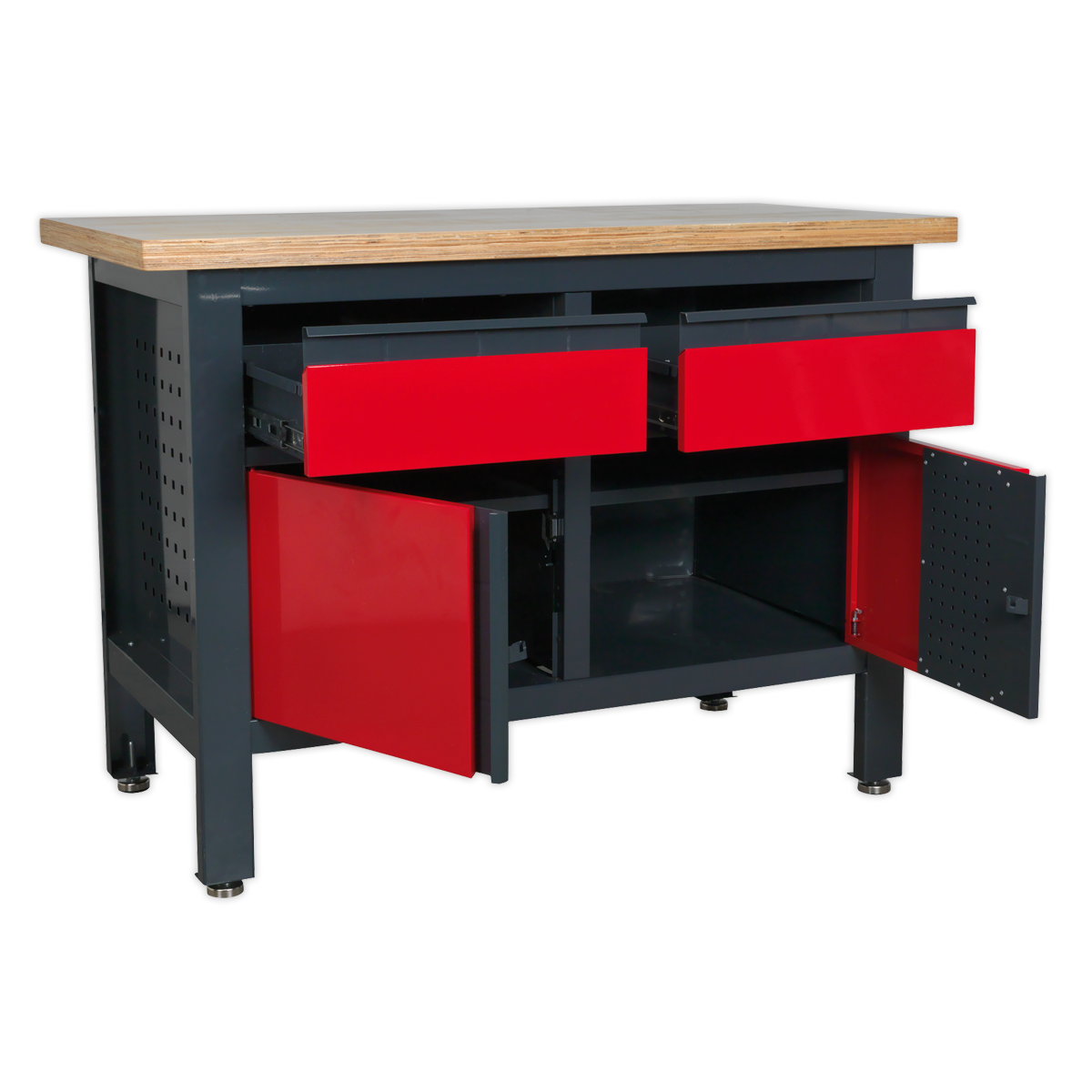 Workbench with 2 Drawers & 2 Cupboards AP1372A