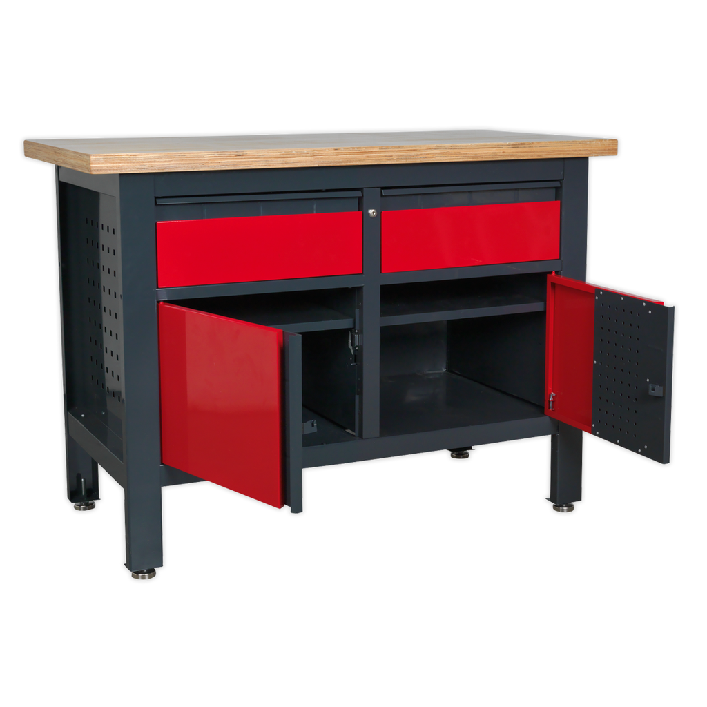 Workbench with 2 Drawers & 2 Cupboards AP1372A