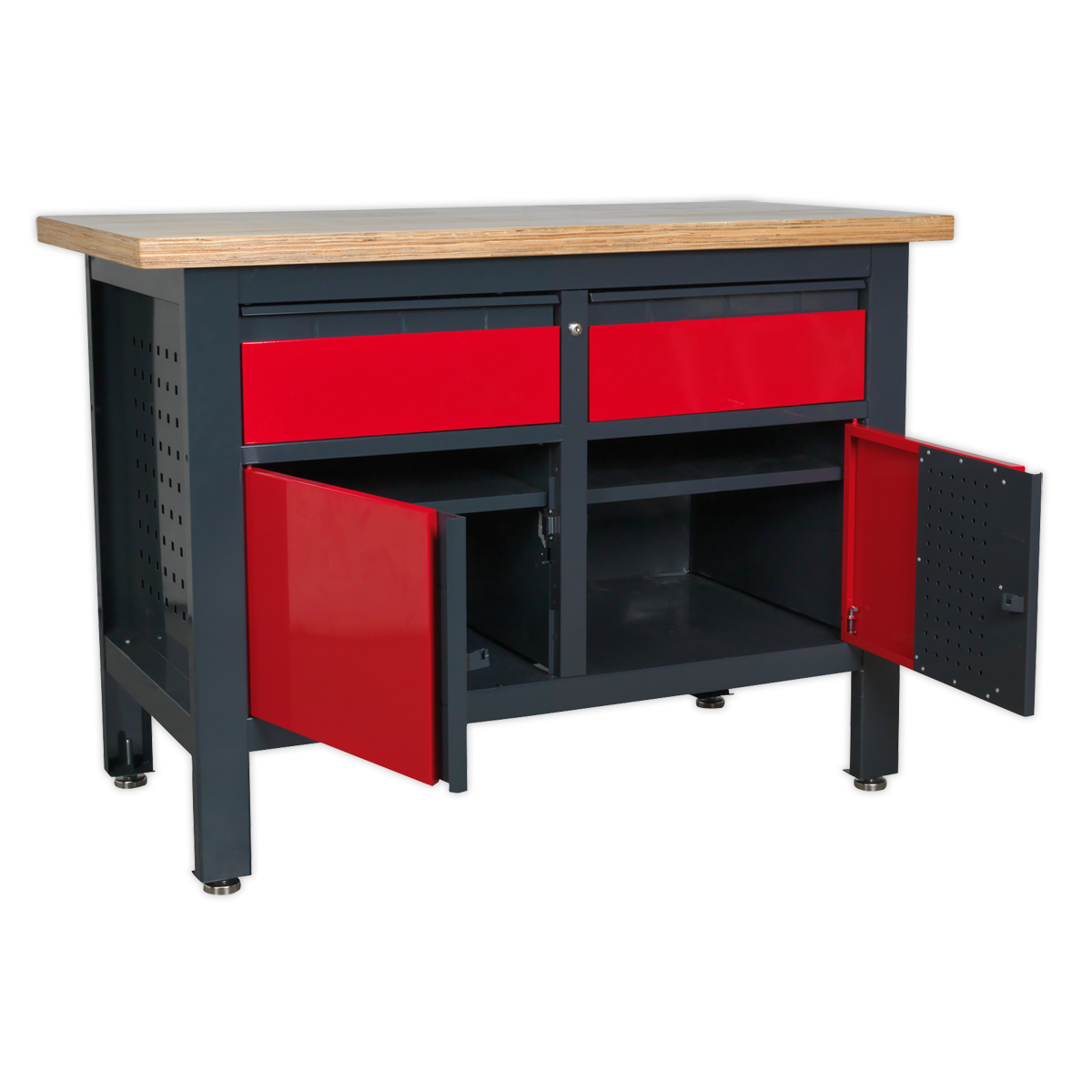 Workbench with 2 Drawers & 2 Cupboards AP1372A