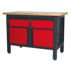 Workbench with 2 Drawers & 2 Cupboards AP1372A