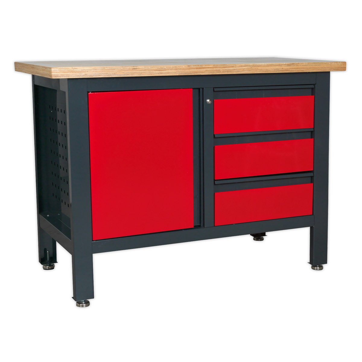 Workbench with 3 Drawers & Cupboard AP1372B