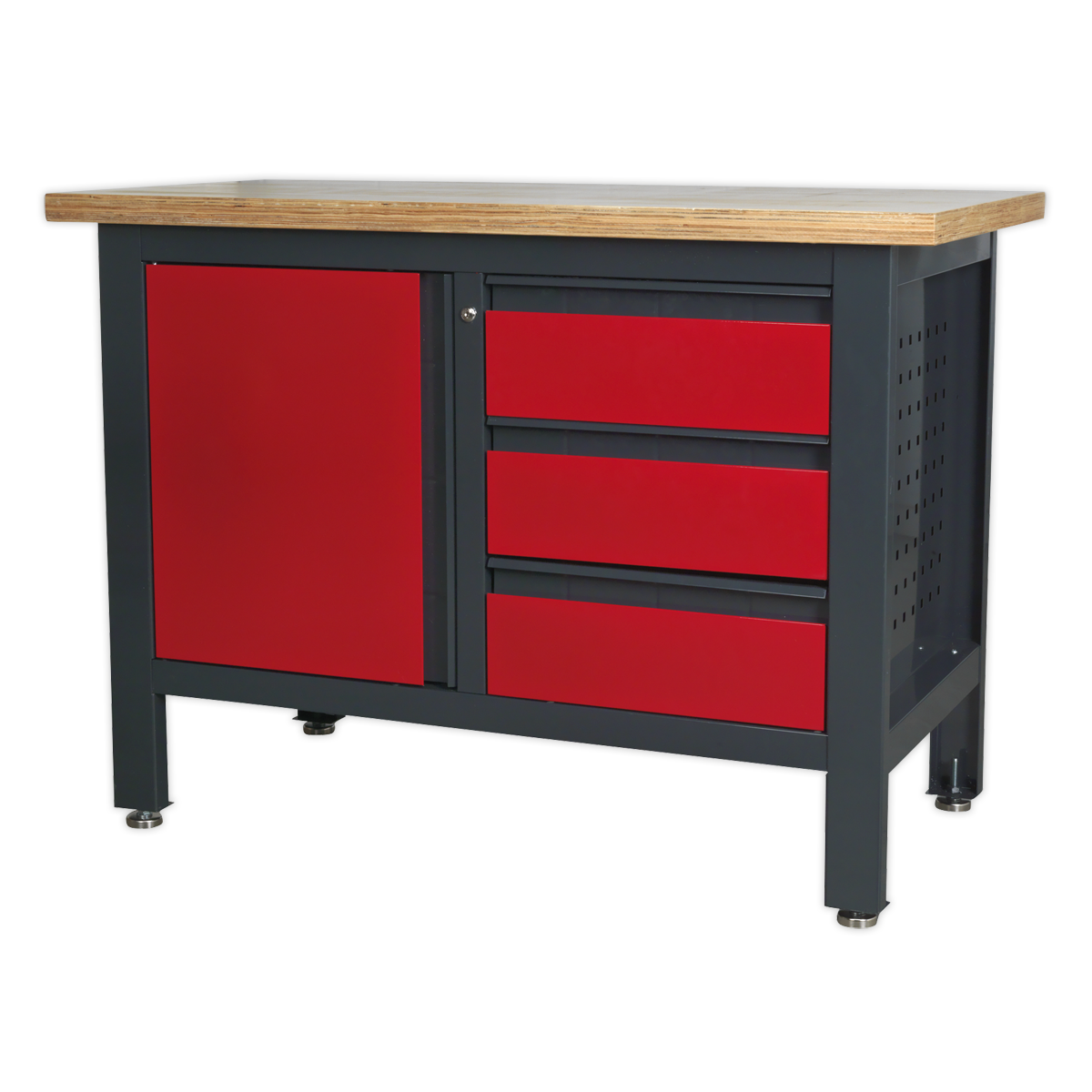 Workbench with 3 Drawers & Cupboard AP1372B