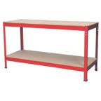 Steel Workbench with Wooden Top 1.53m AP1535