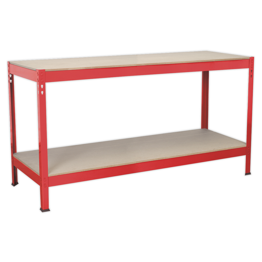 Steel Workbench with Wooden Top 1.53m AP1535