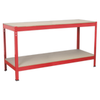 Steel Workbench with Wooden Top 1.53m AP1535