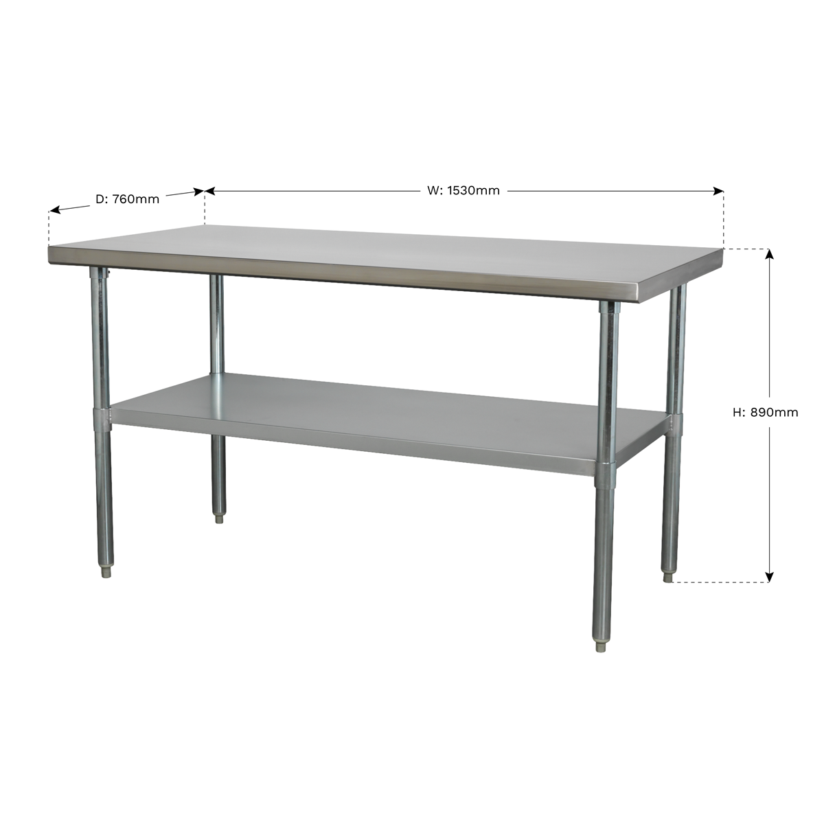 Stainless Steel Workbench 1.5m AP1560SS