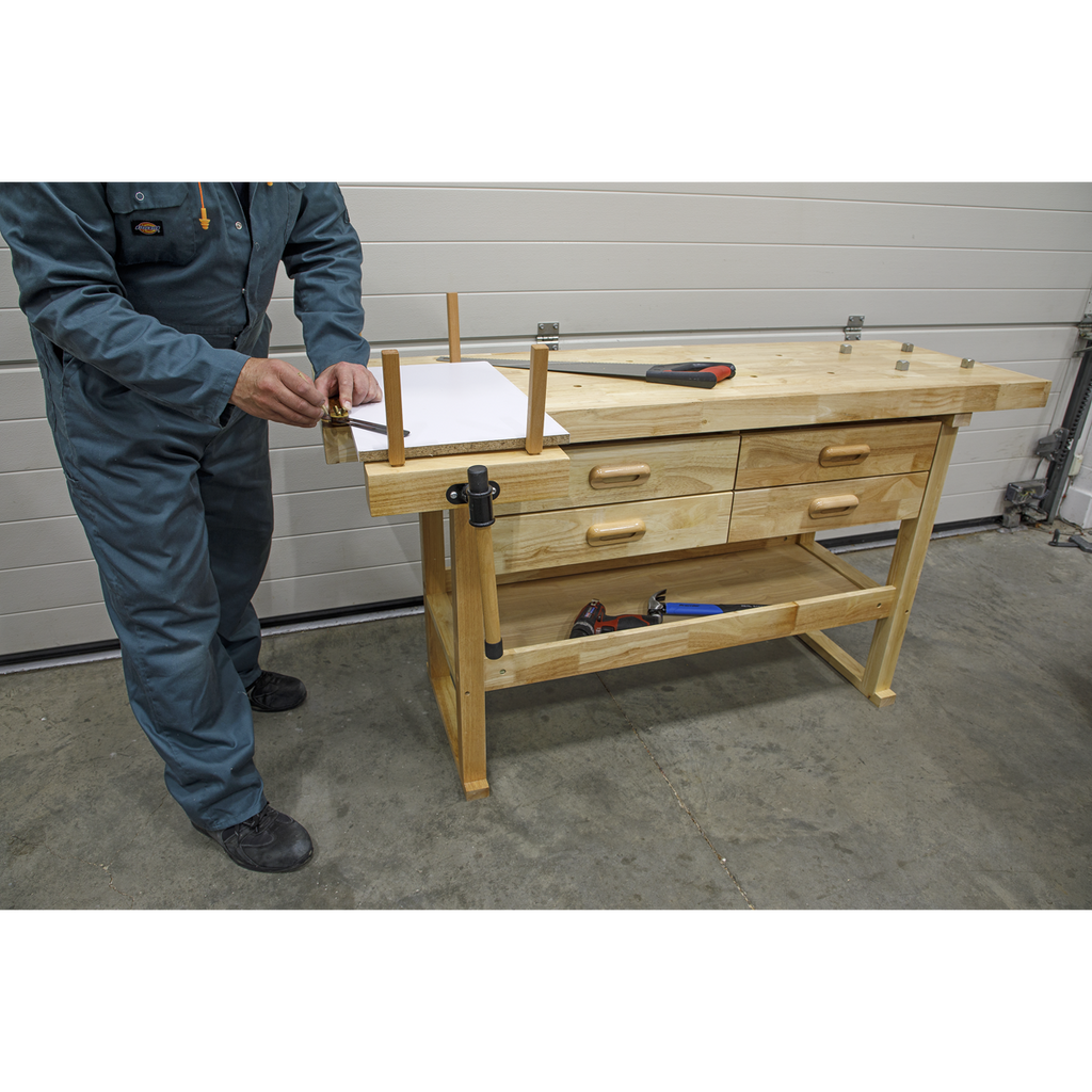 Woodworking Bench with 4 Drawers AP1640