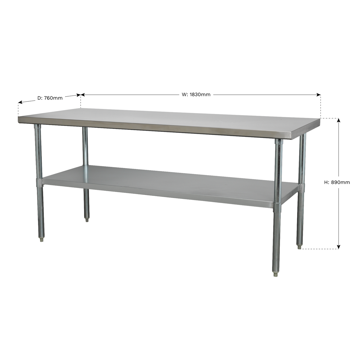 Stainless Steel Workbench 1.8m AP1872SS
