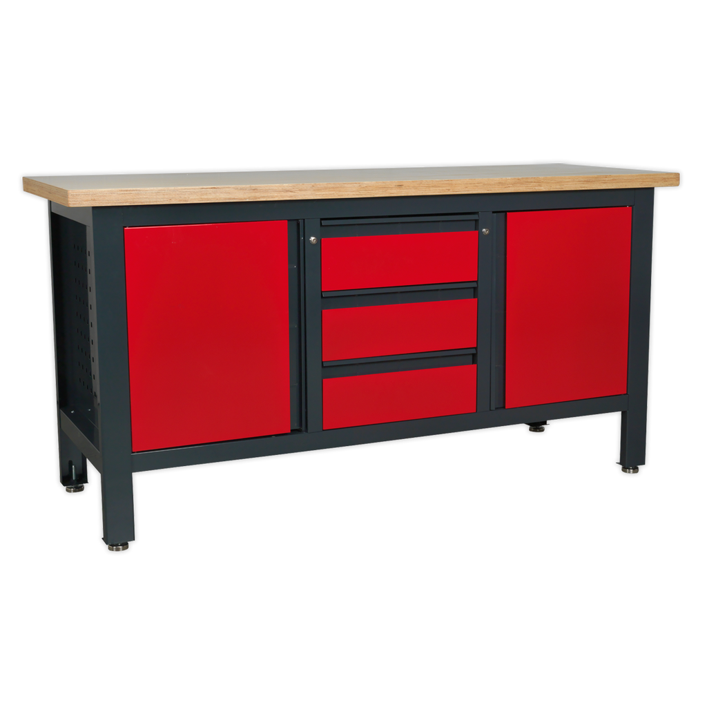 Workbench with 3 Drawers & 2 Cupboards AP1905C