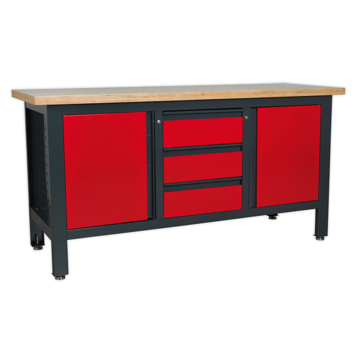Workbench with 3 Drawers & 2 Cupboards AP1905C