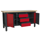Workbench with 3 Drawers & 2 Cupboards AP1905C