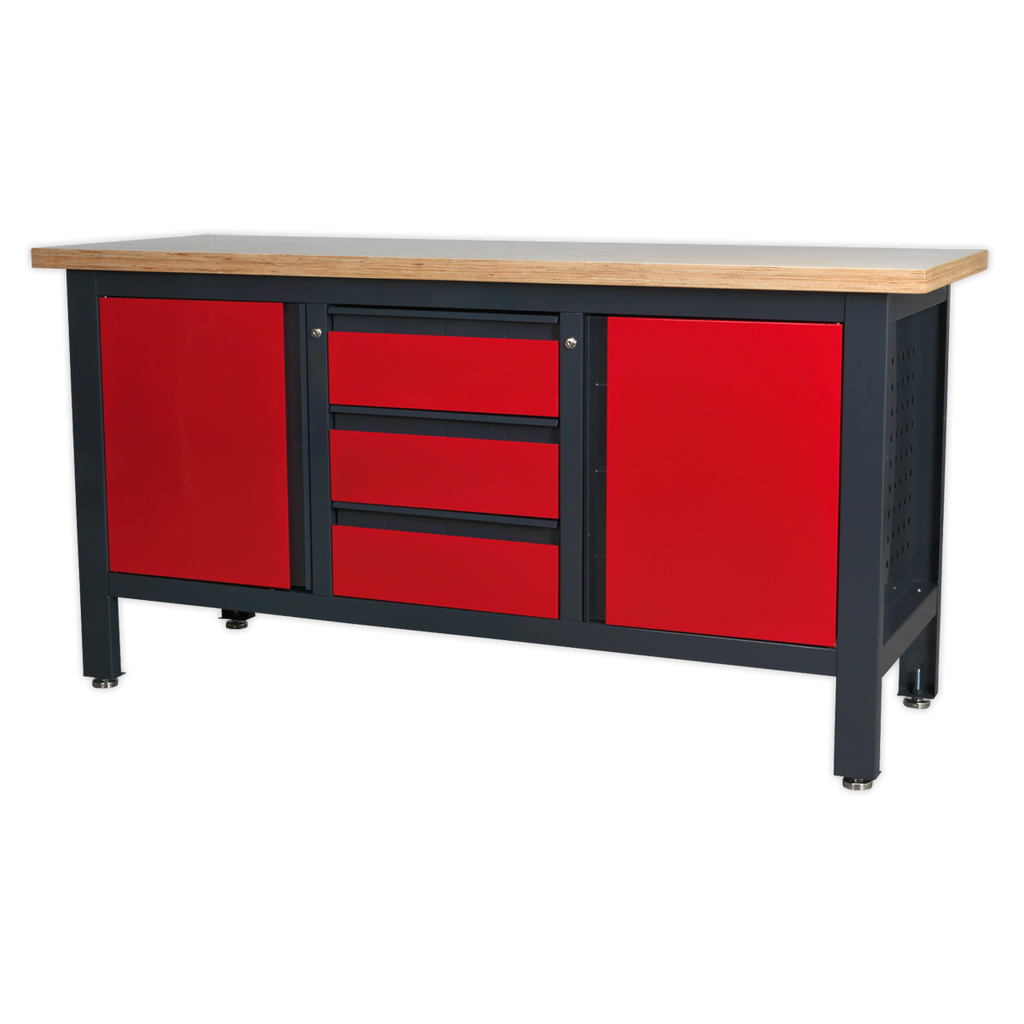 Workbench with 3 Drawers & 2 Cupboards AP1905C