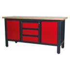 Workbench with 3 Drawers & 2 Cupboards AP1905C