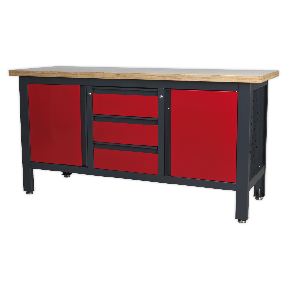 Workbench with 3 Drawers & 2 Cupboards AP1905C