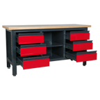Workbench with 6 Drawers & Open Storage AP1905D