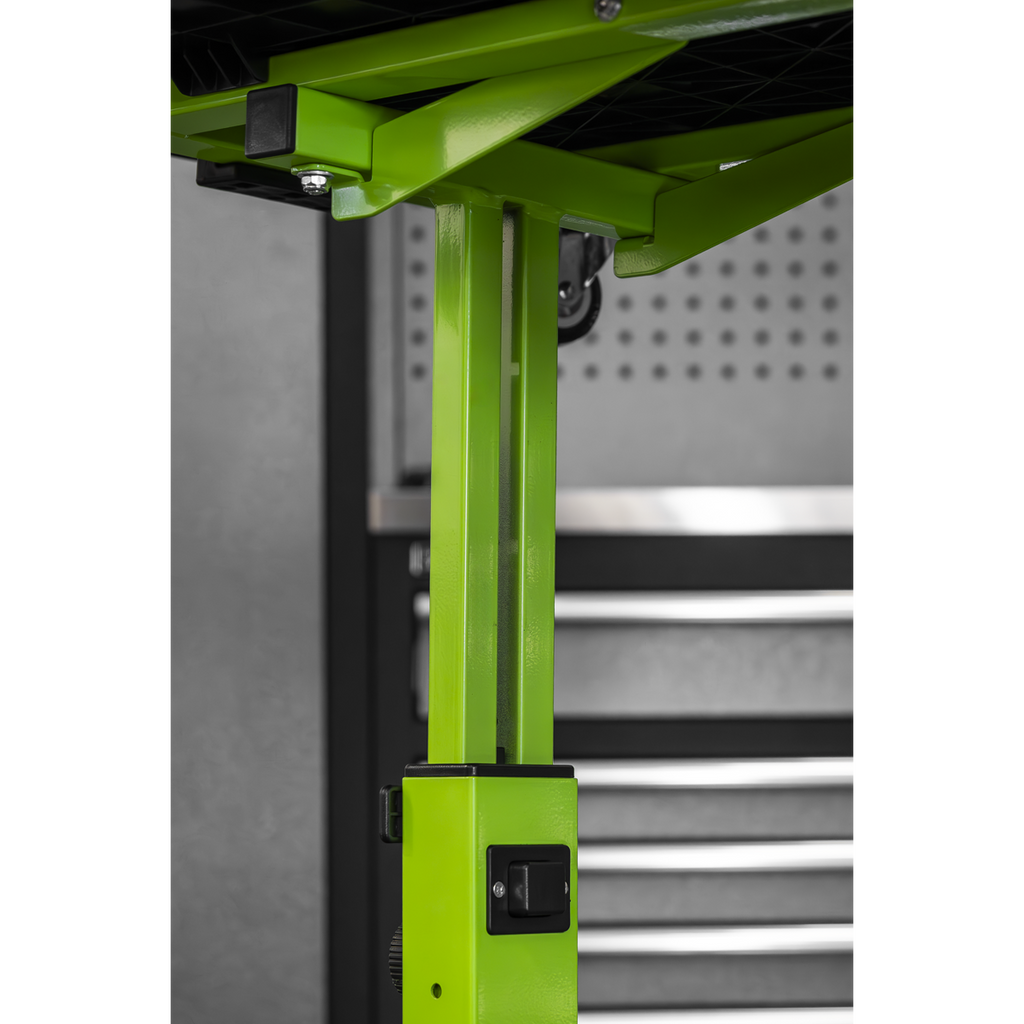 Adjustable-Height Mobile Workstation with Removable Top Tray AP201