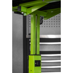 Adjustable-Height Mobile Workstation with Removable Top Tray AP201