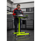 Adjustable-Height Mobile Workstation with Removable Top Tray AP201