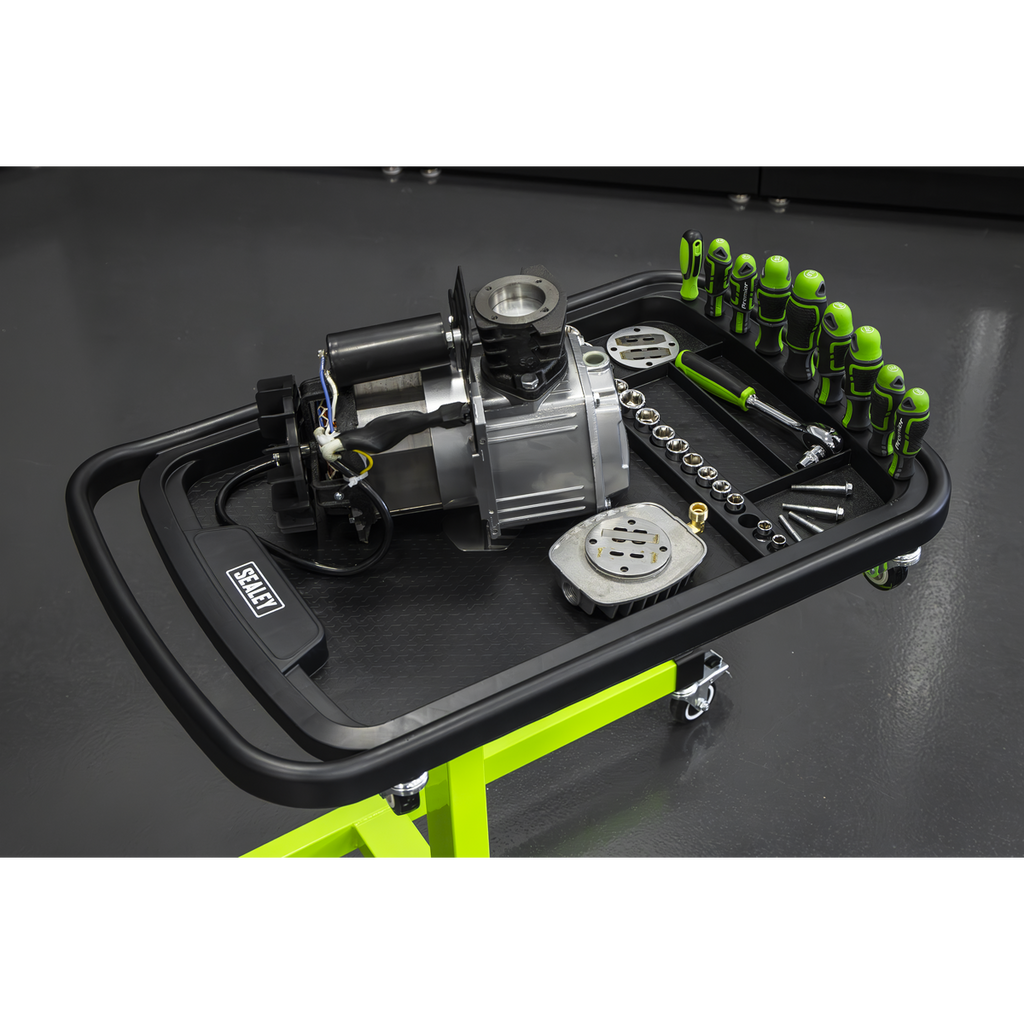 Adjustable-Height Mobile Workstation with Removable Top Tray AP201