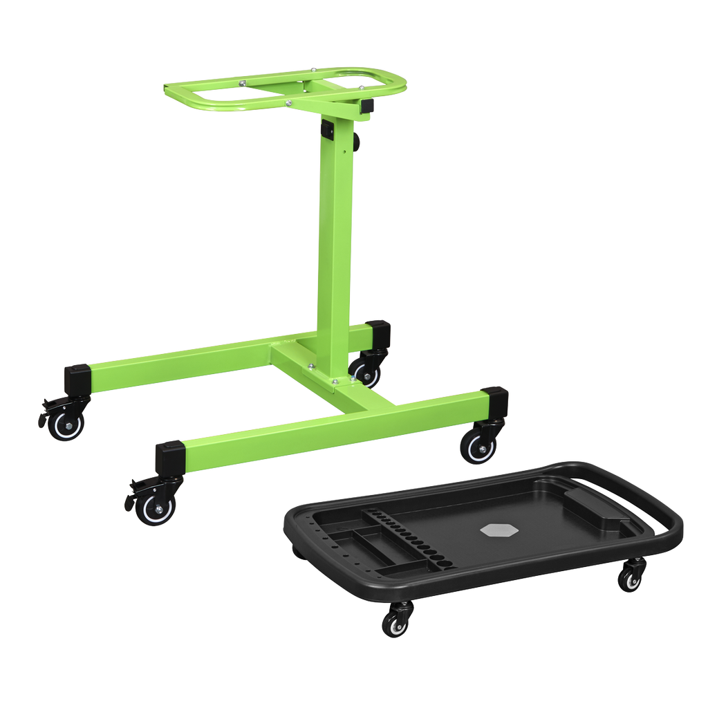 Adjustable-Height Mobile Workstation with Removable Top Tray AP201