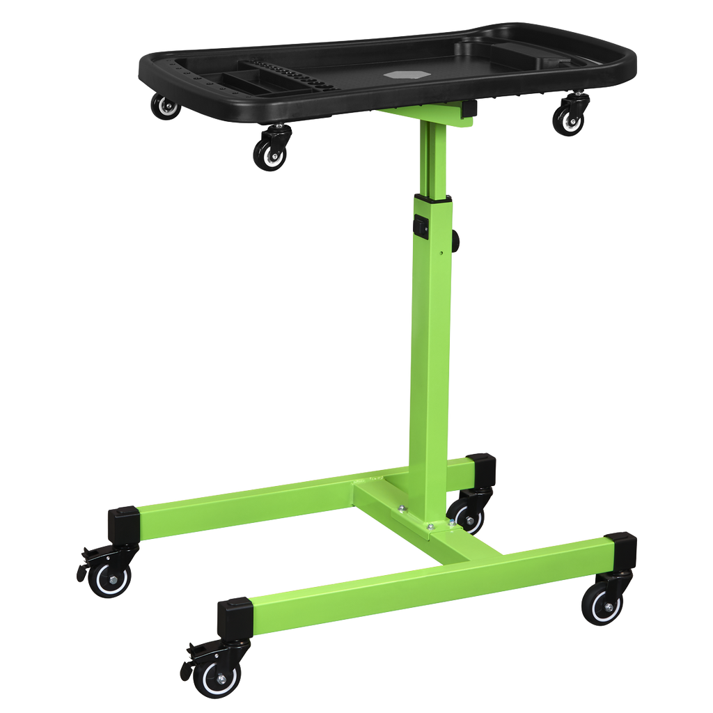 Adjustable-Height Mobile Workstation with Removable Top Tray AP201