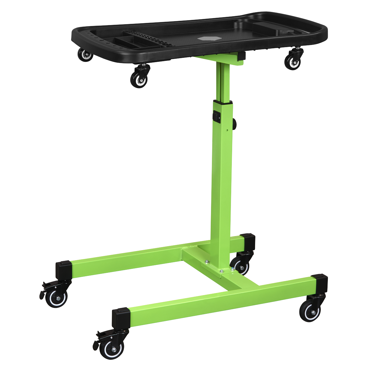 Adjustable-Height Mobile Workstation with Removable Top Tray AP201