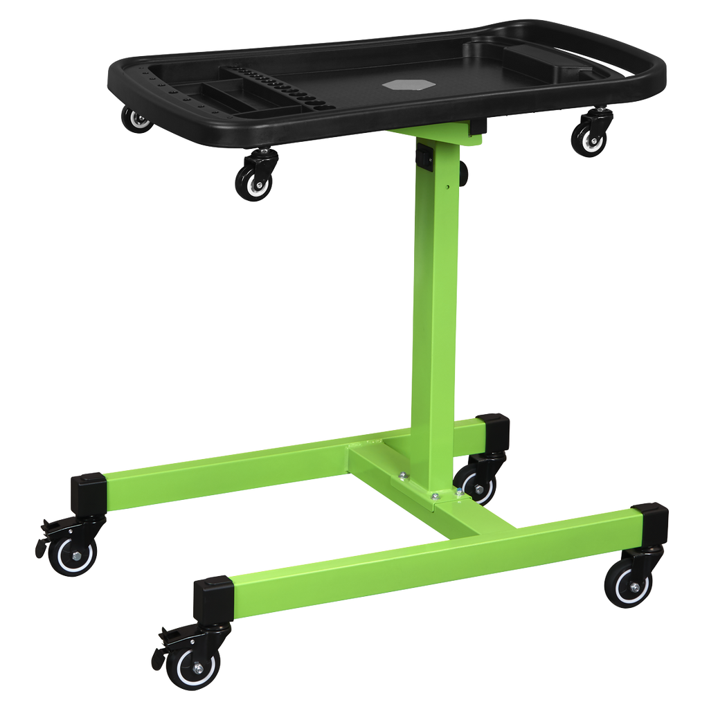 Adjustable-Height Mobile Workstation with Removable Top Tray AP201