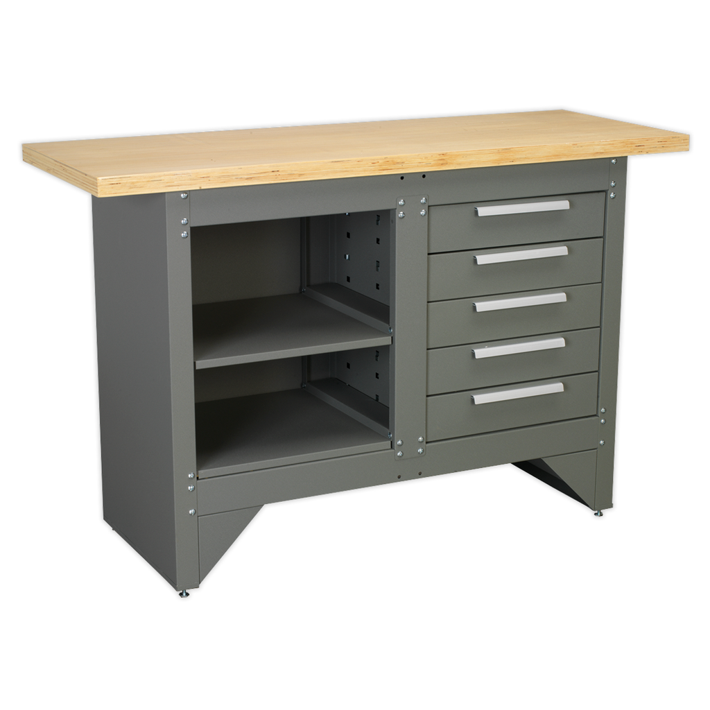 Heavy-Duty Workbench with 5 Drawers AP2030BB