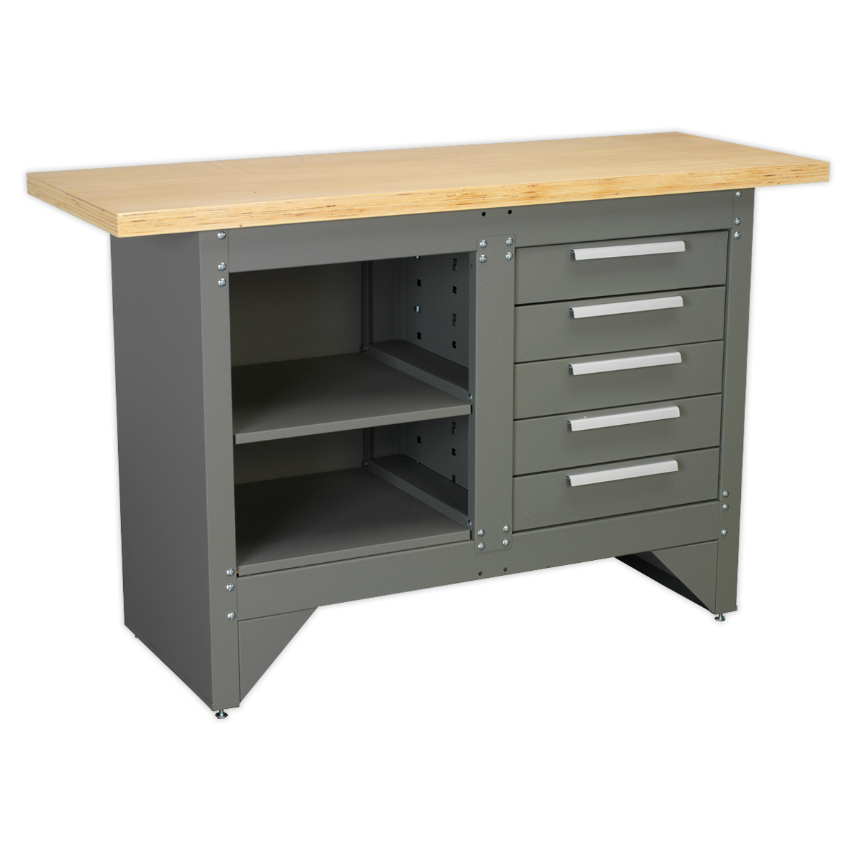 Heavy-Duty Workbench with 5 Drawers AP2030BB