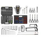 Topchest & Rollcab Combination 6 Drawer with 170pc Tool Kit - Red/Grey AP2200BBCOMBO