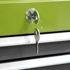Topchest, Mid-Box Tool Chest & Rollcab 9 Drawer Stack - Green AP2200BBHVSTACK