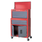 Topchest & Rollcab Combination 6 Drawer - Red AP2200BB