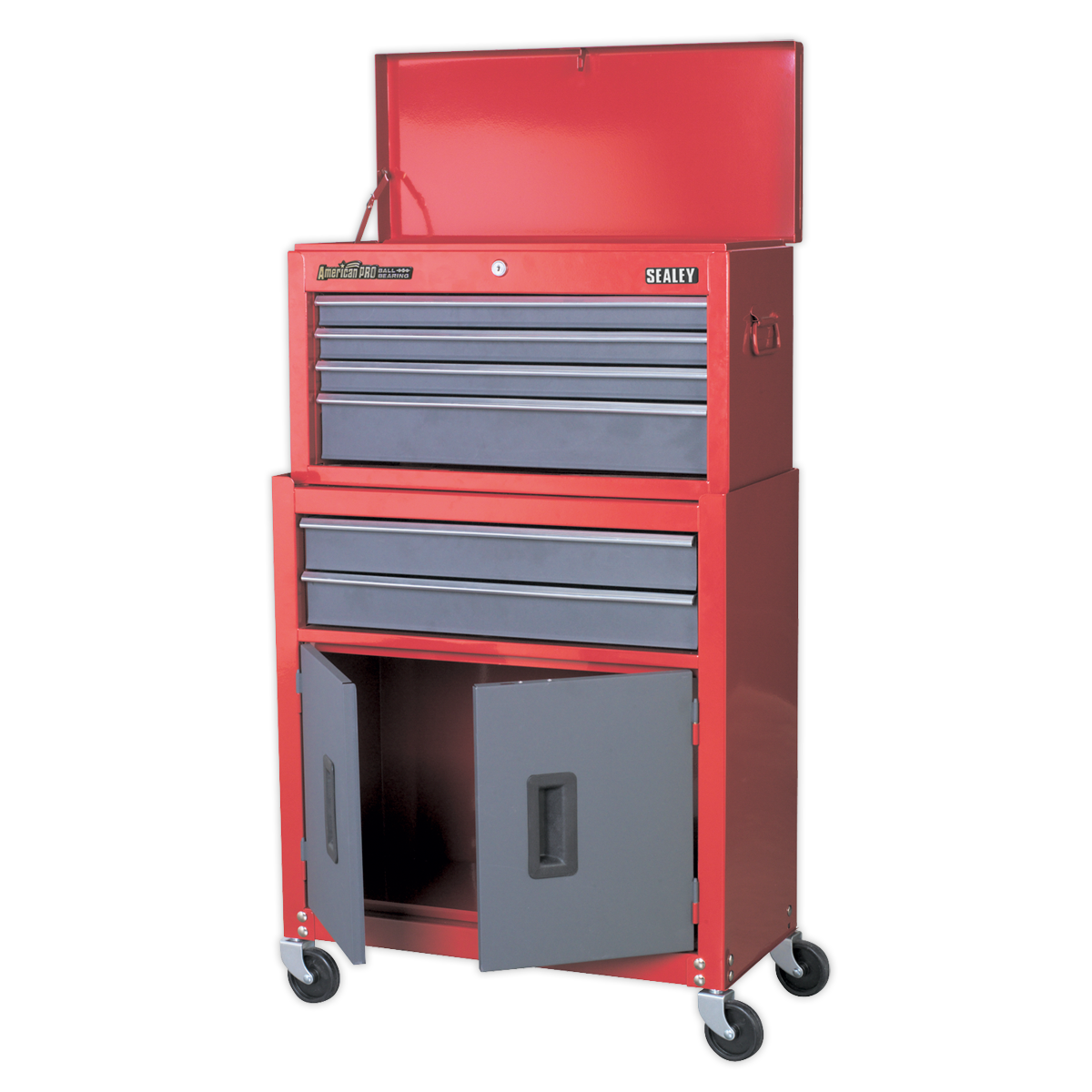 Topchest & Rollcab Combination 6 Drawer - Red AP2200BB