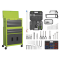 Topchest & Rollcab Combination 6 Drawer with 170pc Tool Kit - Green/Grey AP2200COMBOHV