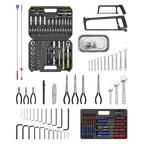 Topchest & Rollcab Combination 6 Drawer with 170pc Tool Kit - Green/Grey AP2200COMBOHV