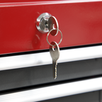 Topchest 6 Drawer - Red/Grey AP2201BB