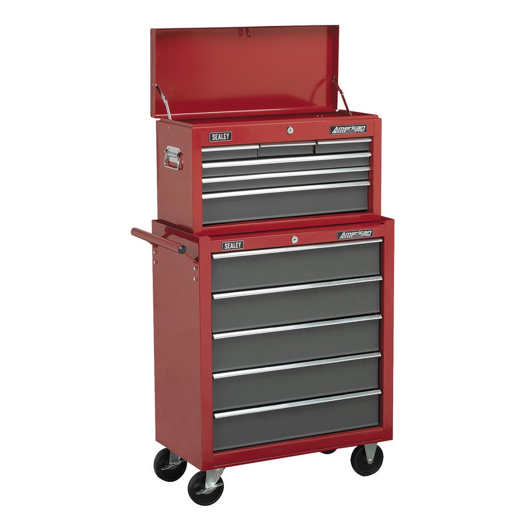 Topchest 6 Drawer - Red/Grey AP2201BB