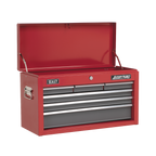Topchest 6 Drawer - Red/Grey AP2201BB