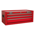 Mid-Box Tool Chest 3 Drawer - Red AP223