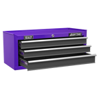 Mid-Box Tool Chest 3 Drawer - Purple/Grey AP22309BBCP