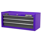 Mid-Box Tool Chest 3 Drawer - Purple/Grey AP22309BBCP