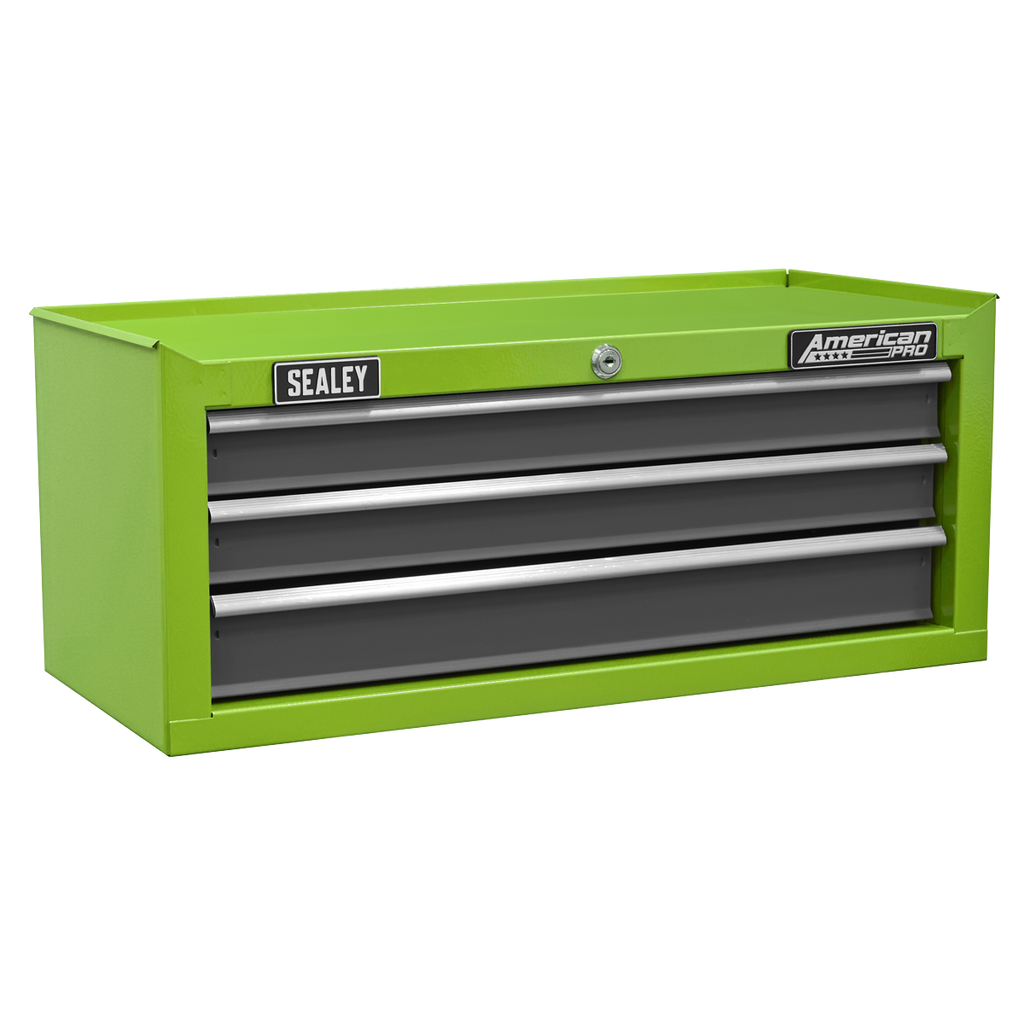Mid-Box Tool Chest 3 Drawer - Green/Grey AP22309BBHV