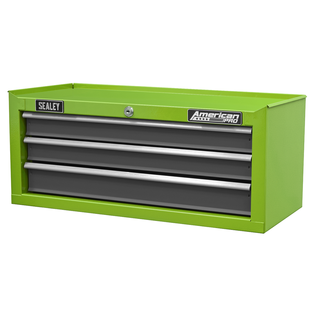 Mid-Box Tool Chest 3 Drawer - Green/Grey AP22309BBHV