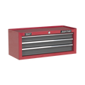 Mid-Box Tool Chest 3 Drawer - Red/Grey AP22309BB
