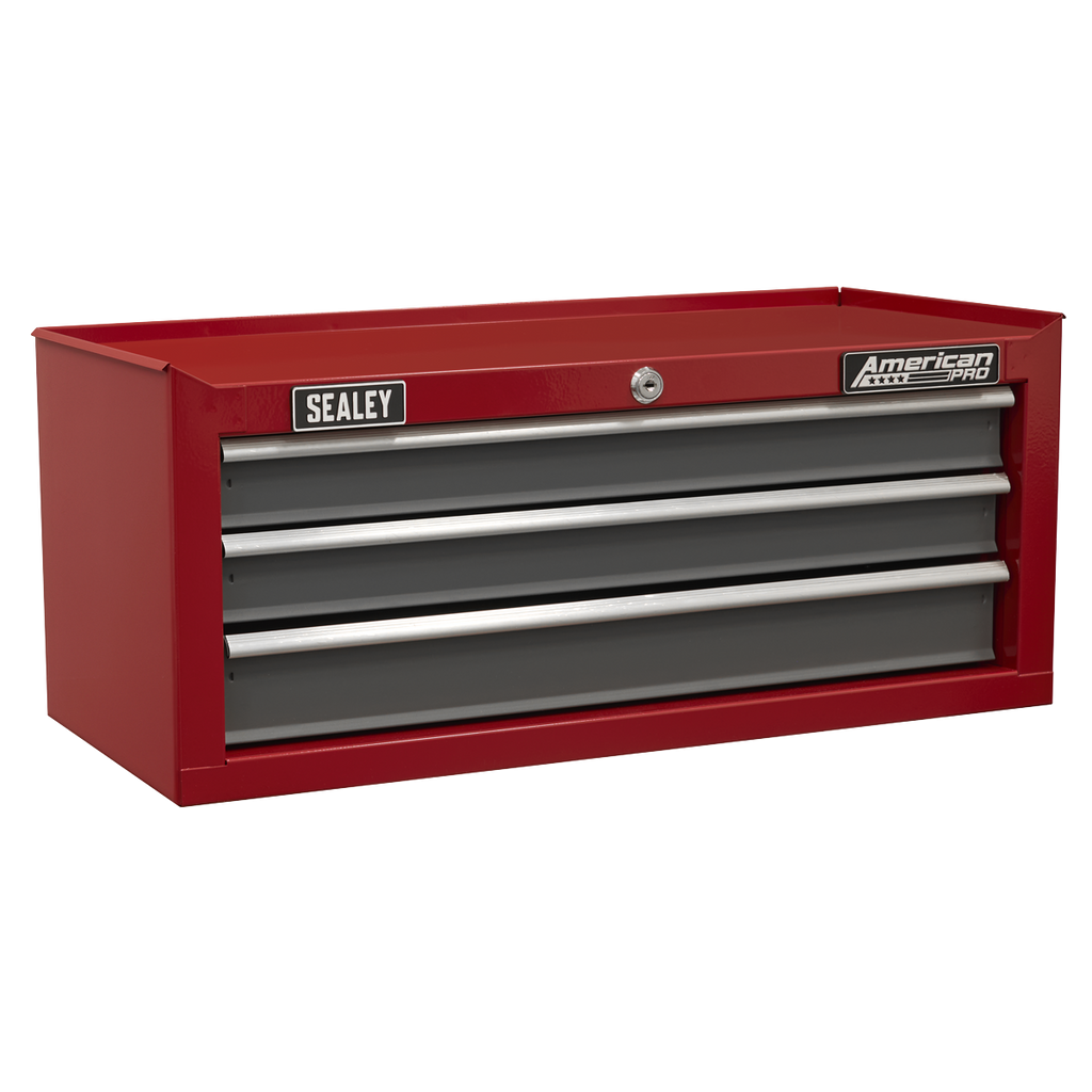 Mid-Box Tool Chest 3 Drawer - Red/Grey AP22309BB