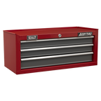 Mid-Box Tool Chest 3 Drawer - Red/Grey AP22309BB