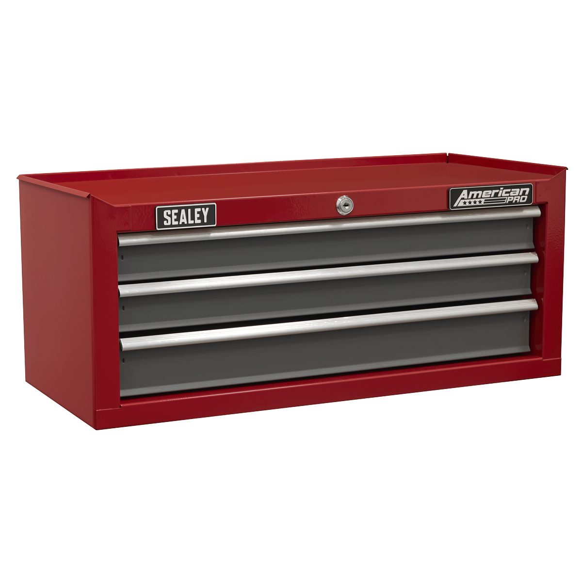Mid-Box Tool Chest 3 Drawer - Red/Grey AP22309BB